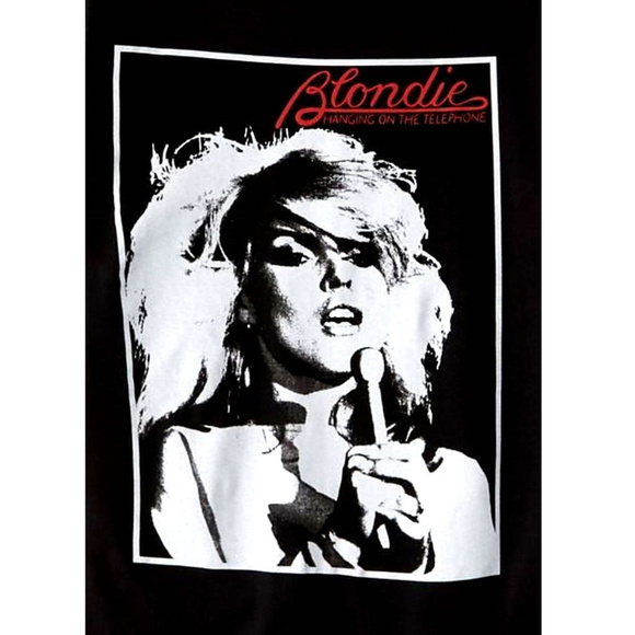 Blondie Debbie Hurry Live Mic punk rock Official T-Shirt XL NWT - Picture 3 of 3